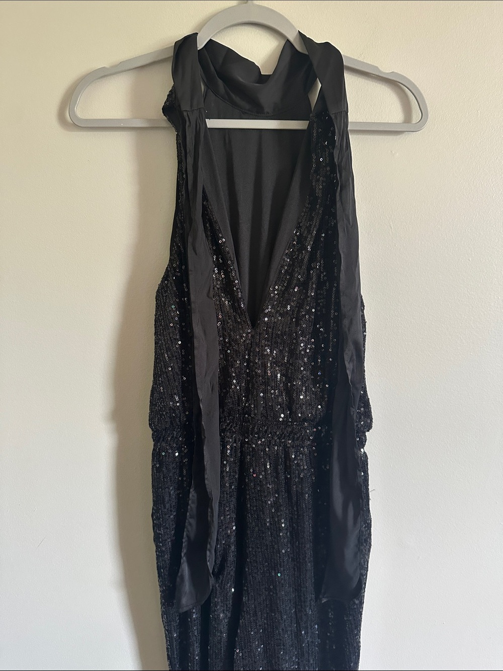 Mustard Seed Shimmering Charcoal Jumpsuit - Picture 11 of 11